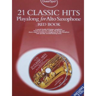 21 Classic Hits Playalong Alt Saxophon Red Book 2 CDs AM978318