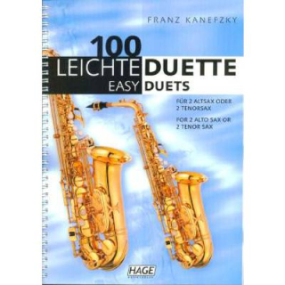 Kanefzky 100 leichte Duette 2 Alt od Tenor Saxophone EH1503