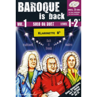 Baroque is back! Vol. 1 B Klarinette Solo od Duett 2 CDs MR1008