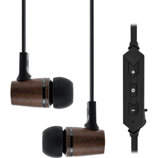 InLine BT woodin-ear Headset mit Kabelmikrofon und Funktionstaste Bluetooth 4.1