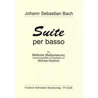 Bach Suite per basso Bassposaune / Tuba Klavier FH2526