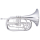 John Packer JP2052S Marching French Horn versilbert
