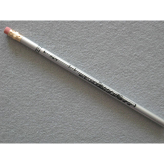 Bleistift Querflöte Flöte schwarz mit Radiergummi