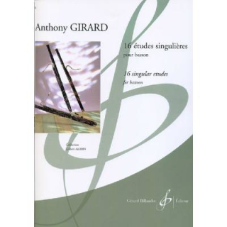 Girard 16 Etudes Singulieres Fagott GB8228