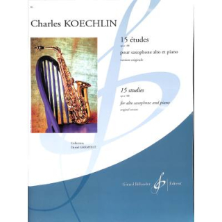 Koechlin 15 Etudes op 188 Alt Sax Klavier GB7810