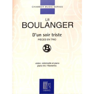 Boulanger Dun soir triste - pieces en trio VL VC KLAV DF15697