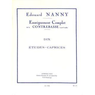 Nanny 10 Etudes caprices Kontrabass AL17928