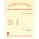 Weber Concertino Es-Dur op 26 Klarinette Klavier RL35870