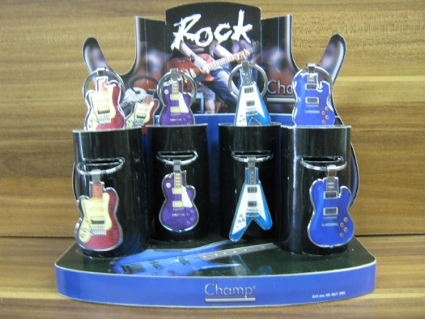 Coole Gitarren-Schlüsselanhänger Aus Metall – 2 Stück Set Für Musikfans