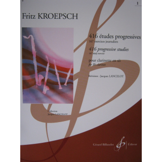 Kröpsch Lancelot 416 Etudes progressives 1 Klarinette GB1812