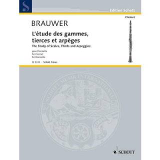 Brauwer LETUDES DES GAMMES Klarinette SF9233