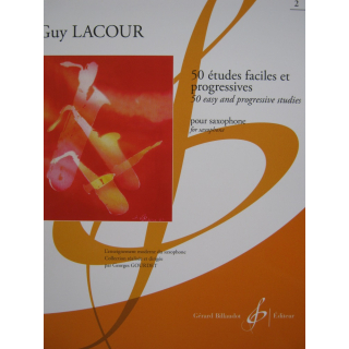 Lacour 50 Etudes Faciles &amp; Progressives 2 Saxophon GB1549-2