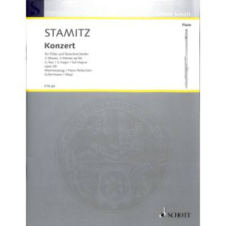 Stamitz Konzert G-Dur op 29 Flöte Klavier FTR69