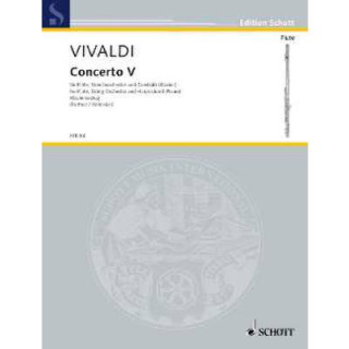 Vivaldi Concerto F-Dur op 10/5 F 6/1 T 46 Flöte Klavier FTR83