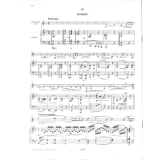 Gade Fantasiestueke op. 43 Klarinette Klavier KLB63