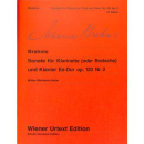 Brahms Sonate Es-Dur op 120/2 Klarinette Klavier UT50016