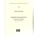 Draeseke Sämtliche Kompositionen Cello Klavier WW302