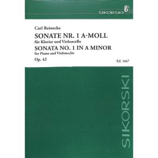 Reinecke Sonate 1 a-moll op 42 Cello Klavier SIK1667