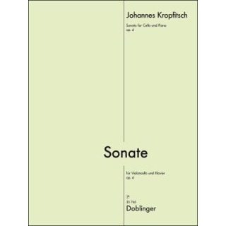 Kropfitsch Sonate op 6 Cello Klavier DO33765