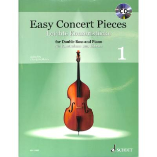 Mohrs Easy Concert pieces 1 Kontrabass Klavier CD ED22551