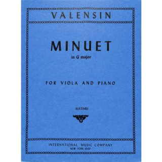Valensin Menuett G-Dur Viola Klavier IMC313