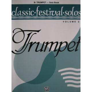 Classic Festival Solos Vol. 2 Trompete Solo Book EL03887