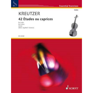 Kreutzer 42 Etudes ou caprices Violine ED20340