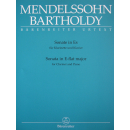 Mendelssohn Sonate Es-Dur Klarinette Klavier BA8151