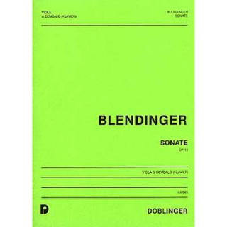 Blendinger Sonate op 13 Viola Cembalo DO03585