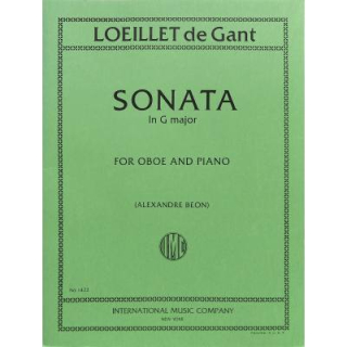 Loeillet de Gant Sonate G-DUR Oboe Klavier IMC1422