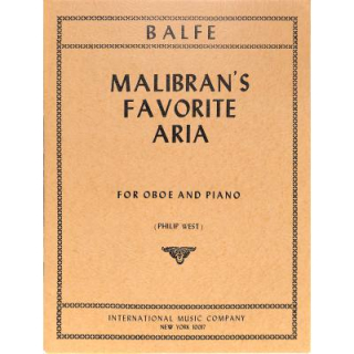 Balfe Malibrans Favorite Arie Oboe Klavier IMC2901