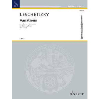 Leschetizky Variationen über ein Thema von Beethoven Oboe Klavier