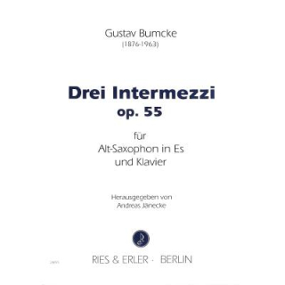 Bumcke 3 Intermezzi op 55 Altsax Klavier RE24095