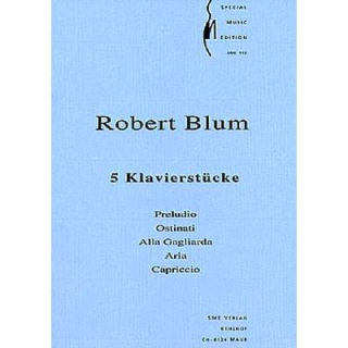 Blum 5 Klavierstücke SME913