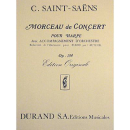 Saint Saens Morceau de concert op 154 Harfe Klavier DUR9625