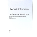 Schumann Andante und Variationen op 46 2 Klav 2 VC HRN WW11