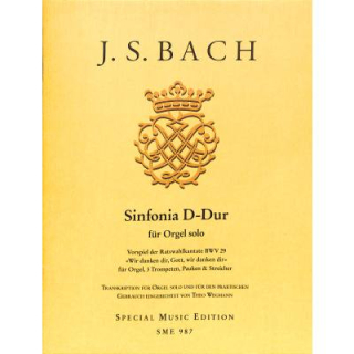 Bach Sinfonia D-Dur Orgel Solo SME987