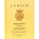 Bach Sinfonia D-Dur Orgel Solo SME987