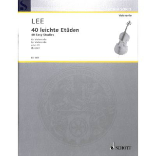 Lee 40 leichte Etüden op 70 Cello ED968