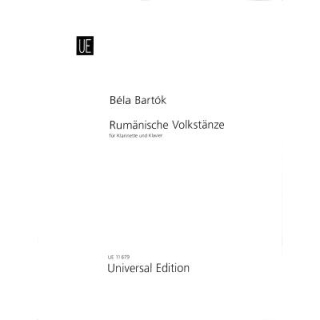 Bartok Rumänische Volkstänze Klarinette Klavier UE11679