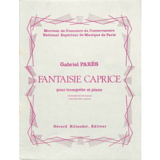 Pares Fantaisie Caprice Trompete Klavier GB20A