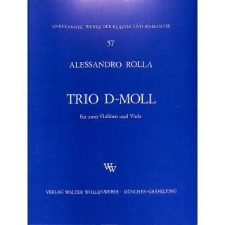 Rolla Trio d-moll 2 Violinen Viola WW57