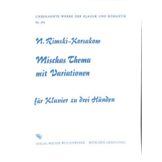 Rimsky Korsakoff Mischas Thema mit Variationen 3MS WW190