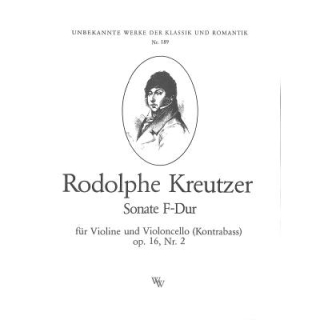Kreutzer Sonate F-Dur op 16/2 VL VC (KB) WW189