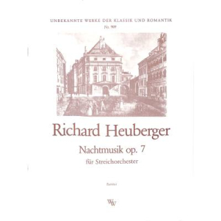 Heuberger Nachtmusik op 7 Streichorchester Partitur WW909-P