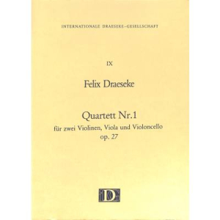 Draeseke Quartett 1 c-moll op 27 Streicher WW230