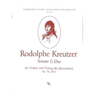 Kreutzer Sonate C-Dur op 16/1 Violine Violoncello (KB) WW151