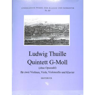 Thuille Quintett g-moll 2 Violinen Viola Cello Klavier WW207
