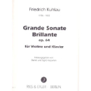 Kuhlau Grande Sonate Brillante op 64 Violine Klavier RE00113