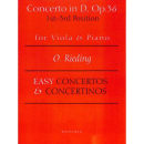 Rieding Concertino D-Dur op 36 Viola Klavier BOE004546